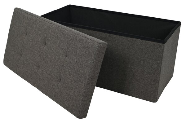 SEDACÍ BOX, textil, kompozitní dřevo, 76/38/38 cm Carryhome - Taburety