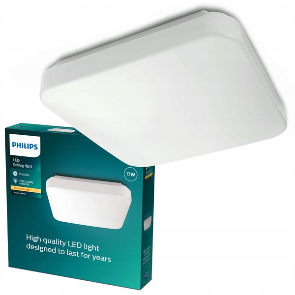 Kvadratický stropní Stropní Svítidlo Philips 32 x 32,2 cm bílý