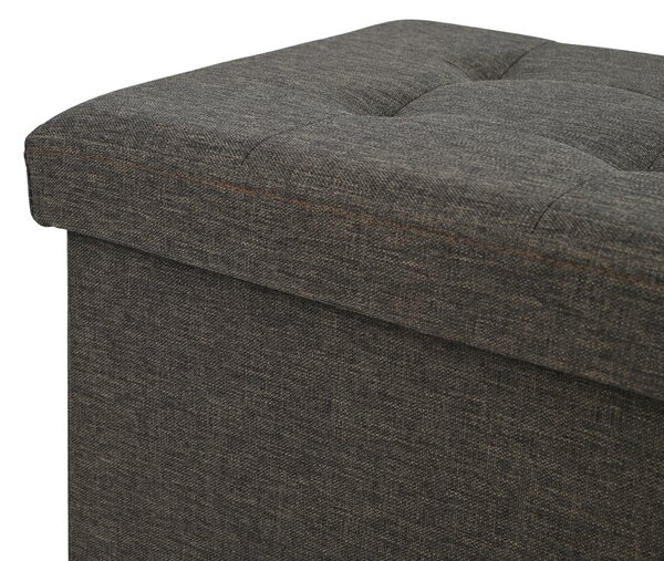 SEDACÍ BOX, textil, kompozitní dřevo, 76/38/38 cm Carryhome - Taburety