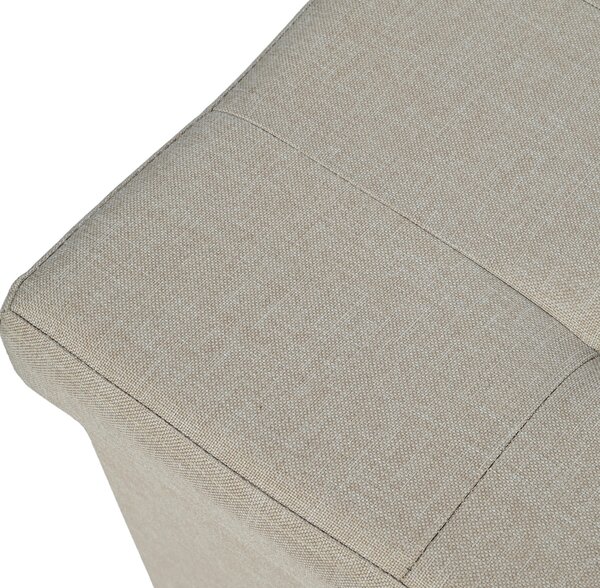 SEDACÍ BOX, textil, kompozitní dřevo, 38/38/38 cm Carryhome - Taburety