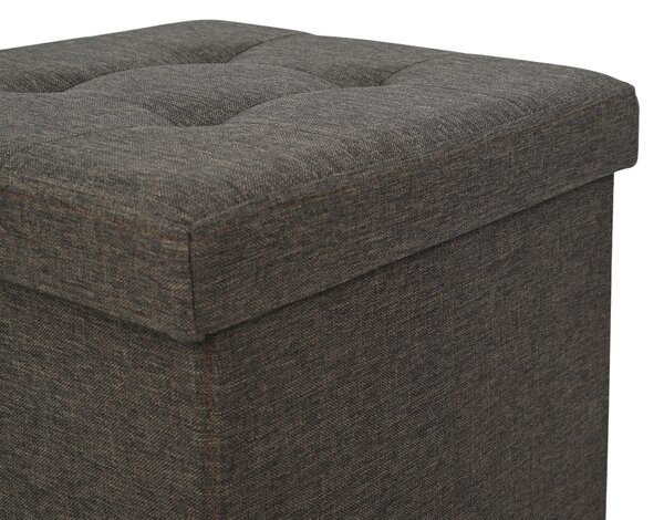 SEDACÍ BOX, textil, kompozitní dřevo, 38/38/38 cm Carryhome - Taburety
