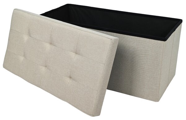 SEDACÍ BOX, textil, kompozitní dřevo, 76/38/38 cm Carryhome - Taburety