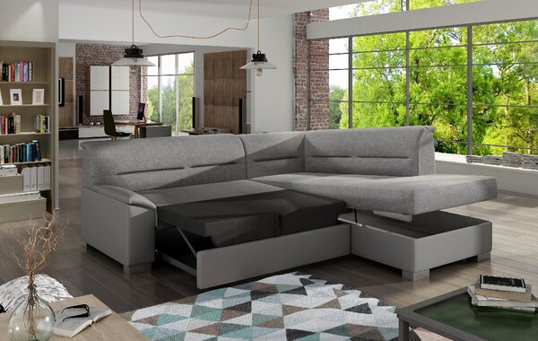Bergen sedací souprava Materiál / Dekor: Sawana 21, Ekokůže Soft 11, Orientace: Levá