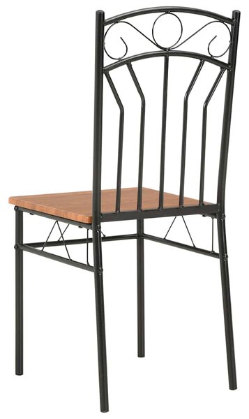 Jídelní židle 6 ks hnědé MDF 281397