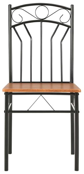 Jídelní židle 6 ks hnědé MDF 281397