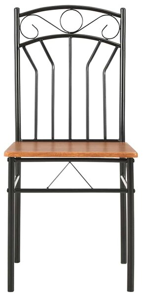 Jídelní židle 4 ks hnědé MDF 281398