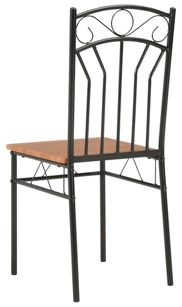 Jídelní židle 2 ks hnědé MDF 281399