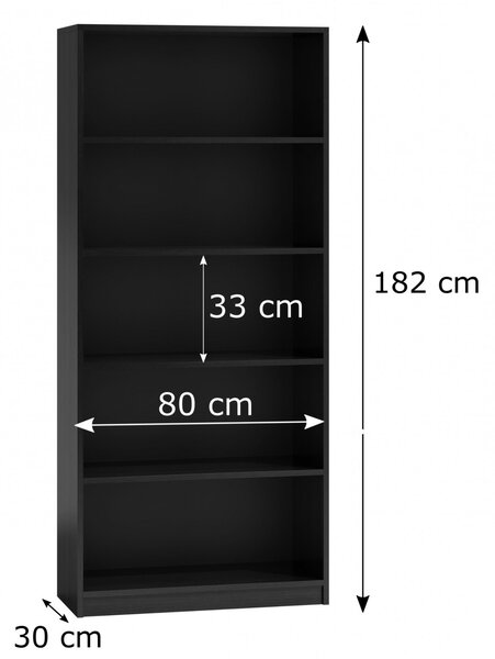 Regál DAVID R80 Černý