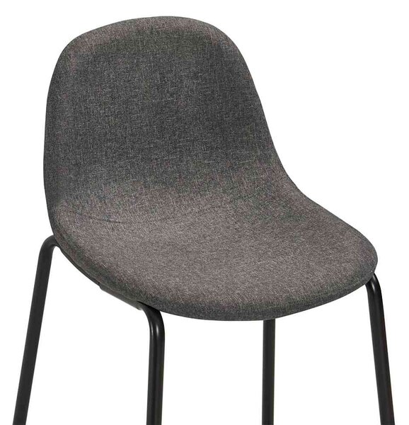 Barové židle 2 ks tmavě šedé textil 281525