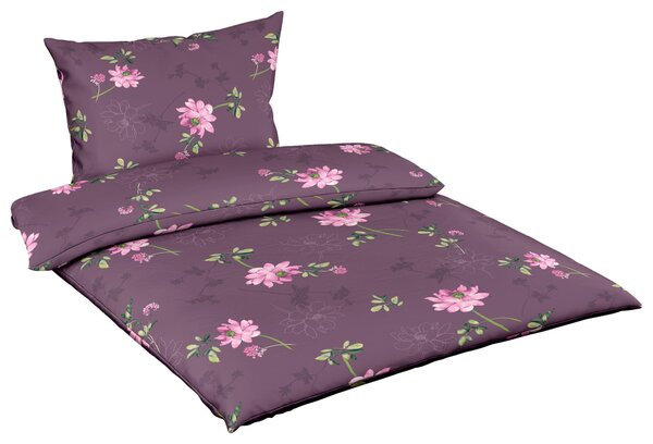POVLEČENÍ, makosatén, bílá, tmavě zelená, magenta, světle fialová, šalvějově zelená, 140/200 cm Fleuresse - Povlečení