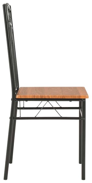 Jídelní židle 2 ks hnědé MDF 281399
