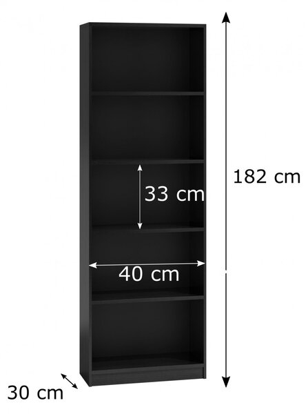 Regál DAVID R40 Černý