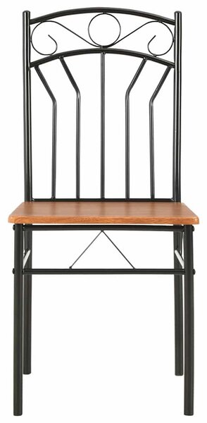Jídelní židle 2 ks hnědé MDF 281399