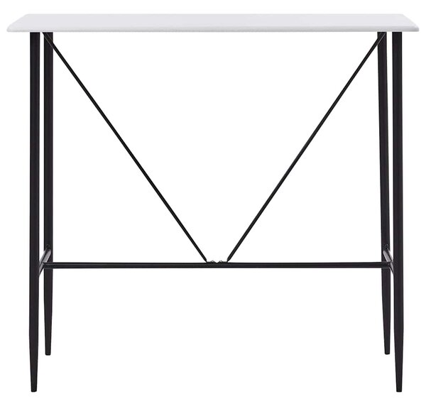 Barový stůl bílý 120 x 60 x 110 cm MDF 281547
