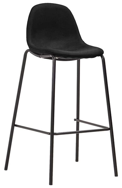 Barové židle 2 ks černé textil 281535