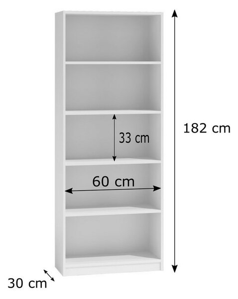 Regál DAVID R60 Bílý