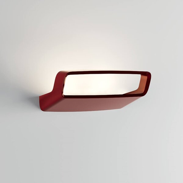Lodes 17550 6027 Aile, červené nástěnné svítidlo pro nepřímé světlo, 2x8W LED 2700K stmívatelné, délka 19,2cm
