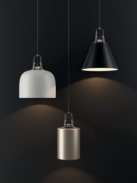 Lodes 16922 2400 Jim Cone cluster, bronzové svítidlo s šedým hákem, 1x25W LED E27, prům. 28cm