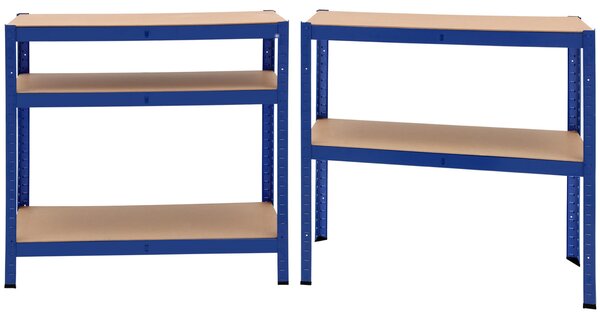 Deuba Regál 180x90x40 cm - modrý