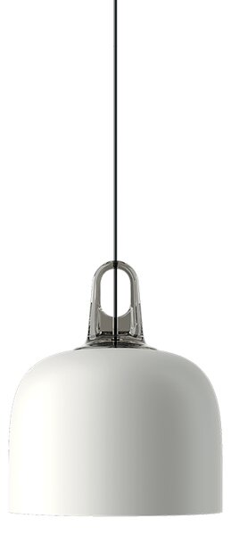 Lodes 16921 2300 Jim Bell cluster, bílé svítidlo s šedým hákem, 1x25W LED E27, prům. 28cm