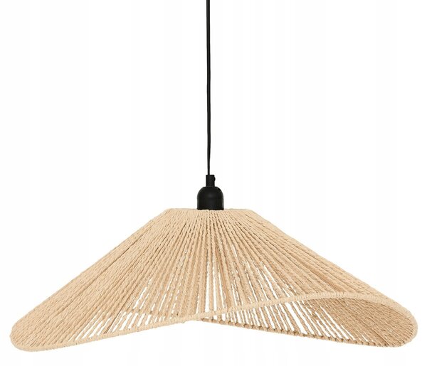 Závěsná lampa Atmosphera béžová boho 1xE27 58 cm