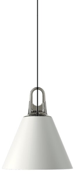 Lodes 16922 2300 Jim Cone cluster, bílé svítidlo s šedým hákem, 1x25W LED E27, prům. 28cm