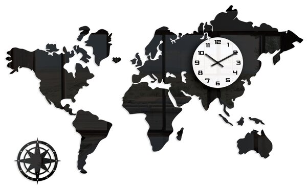 Nástěnné hodiny ModernClock bílé 120 cm