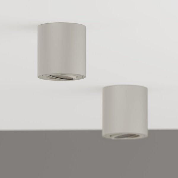 Kašmírové přisazené bodové svítidlo GU10, nastavitelné, IP20, Ø 80 mm