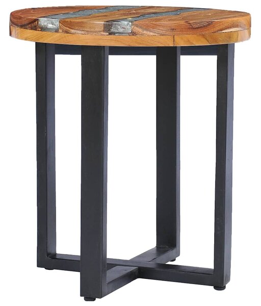 Konferenční stolek 40 x 45 cm masivní teak a polyresin 281652