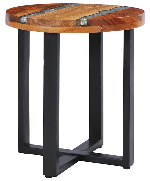 Konferenční stolek 40 x 45 cm masivní teak a polyresin 281652