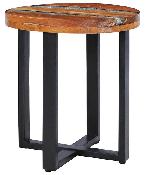 Konferenční stolek 40 x 45 cm masivní teak a polyresin 281652