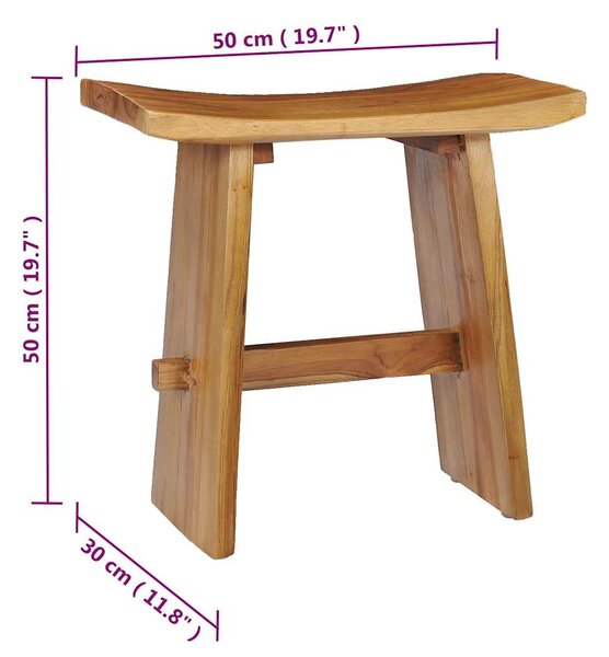 Stolička masivní teakové dřevo 281655