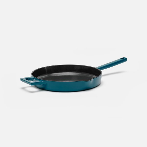 Fabini Pánev Mattia 3.0, ø 26 cm - Smaltovaná litinová pánev, lesklá modrozelená