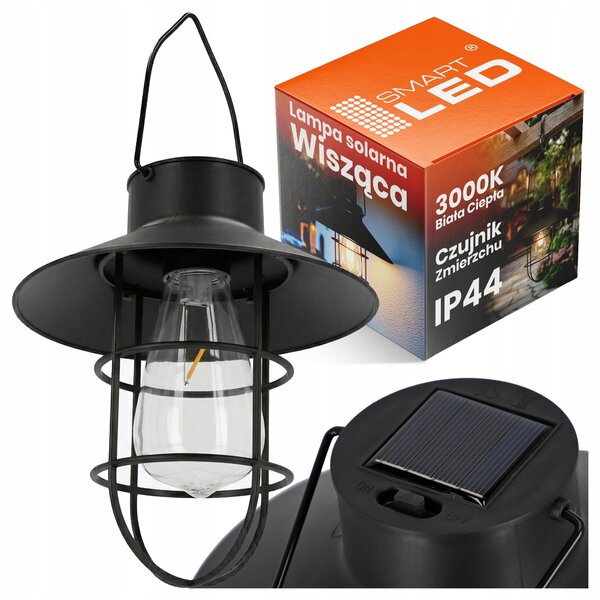 LED solární svítidlo, IP44, teplá bílá