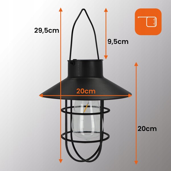 LED solární svítidlo, IP44, teplá bílá