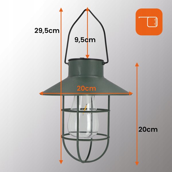 LED solární svítidlo, IP44, teplá bílá