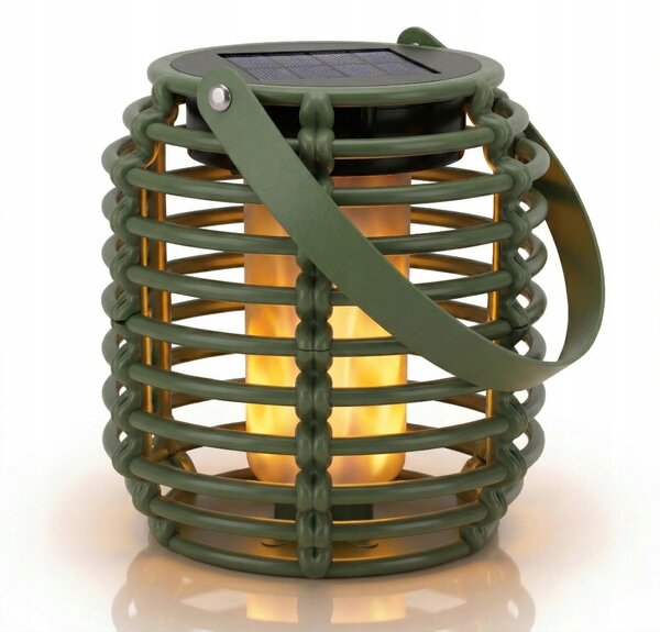 LED solární svítidlo, IP44, teplá bílá, 29,5 × 20 cm