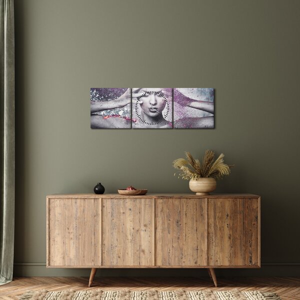 Obraz - Energie (s hodinami) (90x30 cm)