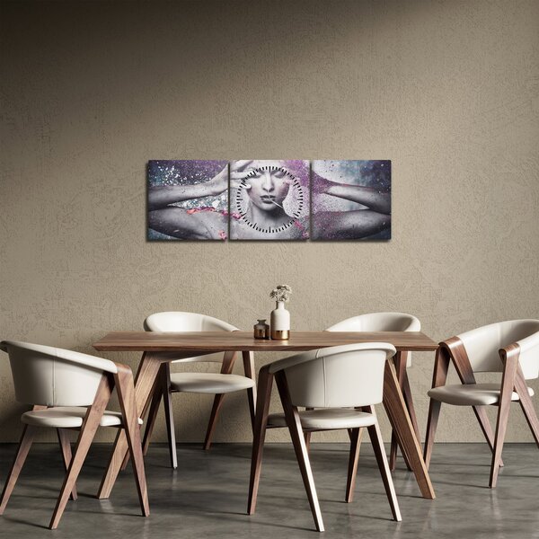 Obraz - Energie (s hodinami) (90x30 cm)