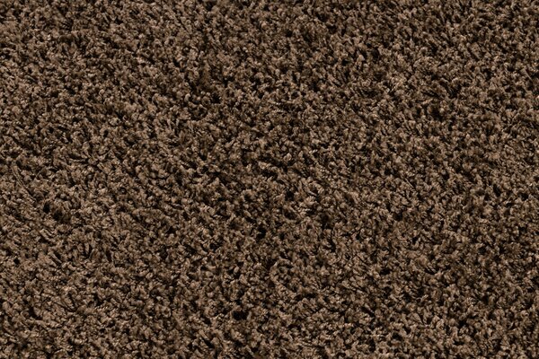Makro Abra Kusový koberec jednobarevný SOFFI shaggy 5cm hnědý Rozměr: 60x200 cm