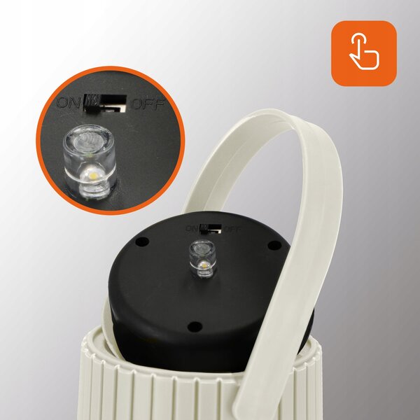 LED solární svítidlo, IP44, teplá bílá