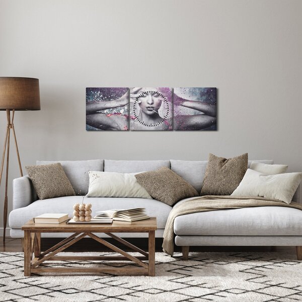 Obraz - Energie (s hodinami) (90x30 cm)