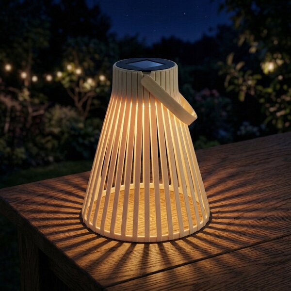 LED solární svítidlo, IP44, teplá bílá