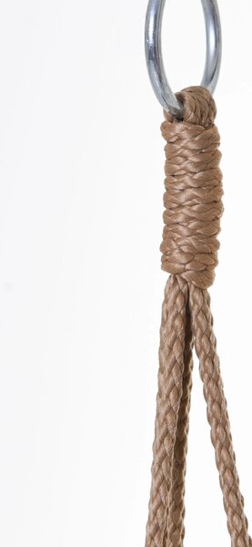 Závěsný květináč PENDULO, sklolaminát, 15x15 cm, šedý