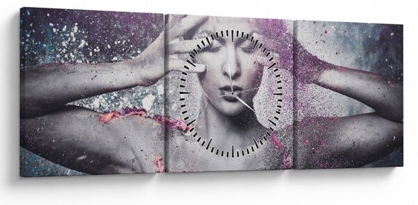 Obraz - Energie (s hodinami) (90x30 cm)