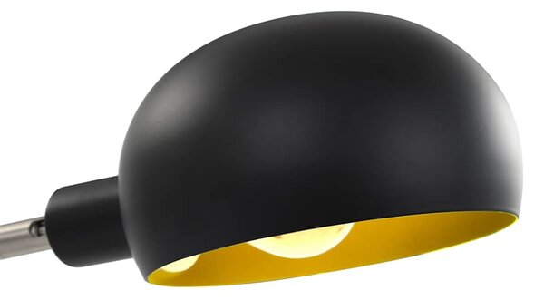 Stojací lampa 200 cm 5 x E14 černo-zlatá 282418