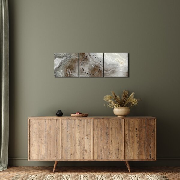 Obraz - Onyx (s hodinami) (90x30 cm)