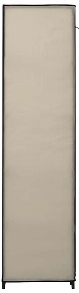 Skládací šatní skříň krémová 110 x 45 x 175 cm textil 282422