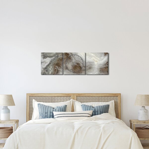 Obraz - Onyx (s hodinami) (90x30 cm)