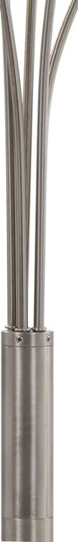 Stojací lampa 200 cm 5 x E14 stříbrná 282417